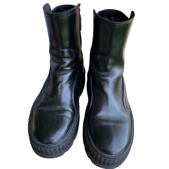 Savage x Fenty Puma Women's Black Boots Size 7.5 - Picture 3 of 9